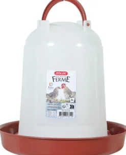 ZOLUX Abreuvoir pour basse-cour en plastique coloris rouge Ma petite ferme - 3 L