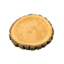 AQUAVIE Abreuvoir pour terrarium effet bois rond 10 - 10 x 8 x 1,5 cm
