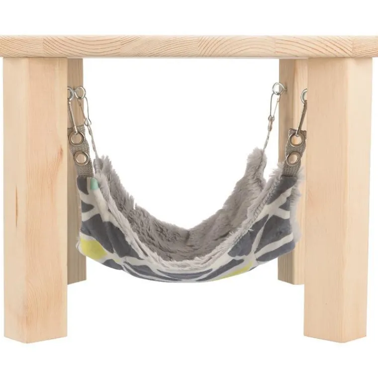 TRIXIE Abri avec hamac pour lapin et petit rongeur en bois non traité Sunny – Taille M