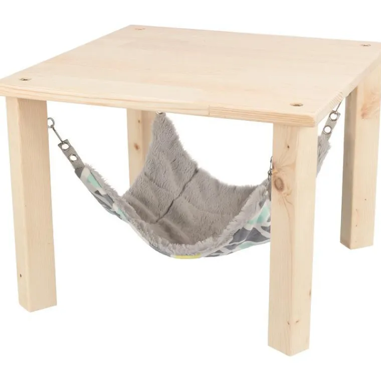 TRIXIE Abri avec hamac pour lapin et petit rongeur en bois non traité Sunny – Taille L