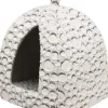 TRIXIE Abri pour petit chien ou chat en peluche coloris gris Mila - 32 x 42 x 32 cm