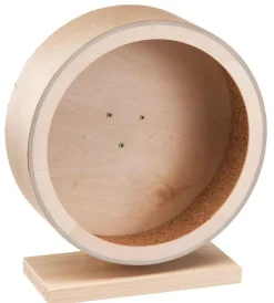FERPLAST Accessoire arcade roue pour maisonnette rongeur coloris beige en bois - 25 x 12,8 x 28 cm