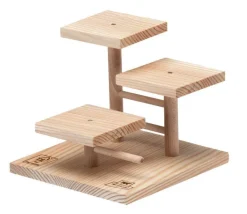 FERPLAST Accessoire pour maisonnette rongeurs arcade podium coloris beige en bois