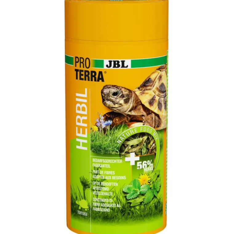 JBL Aliment aux herbes pour tortues terrestres Proterra Herbil - 1 L