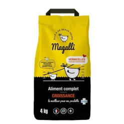 MAGALLI Aliment complet de croissance pour volaille en sac jaune de 4 kg