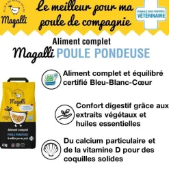 MAGALLI Aliment complet poule pondeuse 4 kg