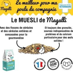 MAGALLI Aliment complet pour poule pondeuse Santé Plus en sac bleu de 4 kg