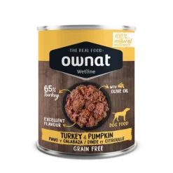 OWNAT Aliment en boite pour chien wetline turkey & pumpkin - 400 g