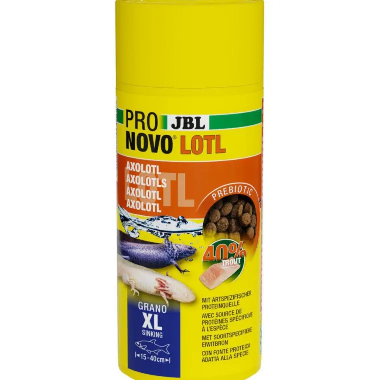 JBL Aliment en granulés pour Axolotl Pronovo lotl grano XL – 250 ml