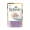 SCHESIR Aliment humide pour chat thon et poulet avec jambon sachet en gelée - 85 g