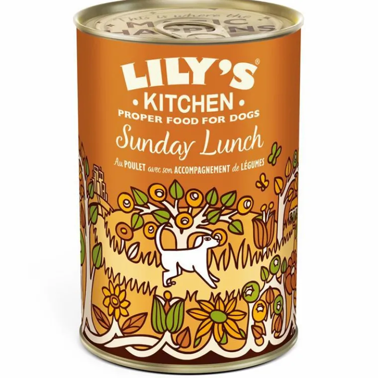 LILY'S KITCHEN Aliment humide pour chien au poulet et aux légumes Lily’s Kitchen - 400 g