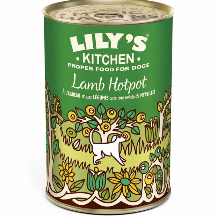 LILY'S KITCHEN Aliment humide pour chien à l’agneau et aux légumes goût myrtilles Lily’s Kitchen - 400 g