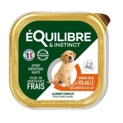 EQUILIBRE ET INSTINCT Aliment humide pour chiot en barquette de 150 g