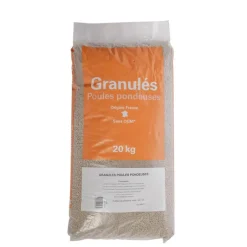 Aliment Pondeuse Volaille en granulés. Le sac de 20 kg