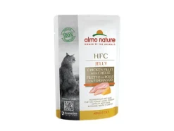 ALMO NATURE Aliment pour chat HFC en sachet jelly filet de poulet et fromage - 55 g