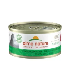 ALMO NATURE Aliment pour chat Thon avec maïs en boite de 70 g
