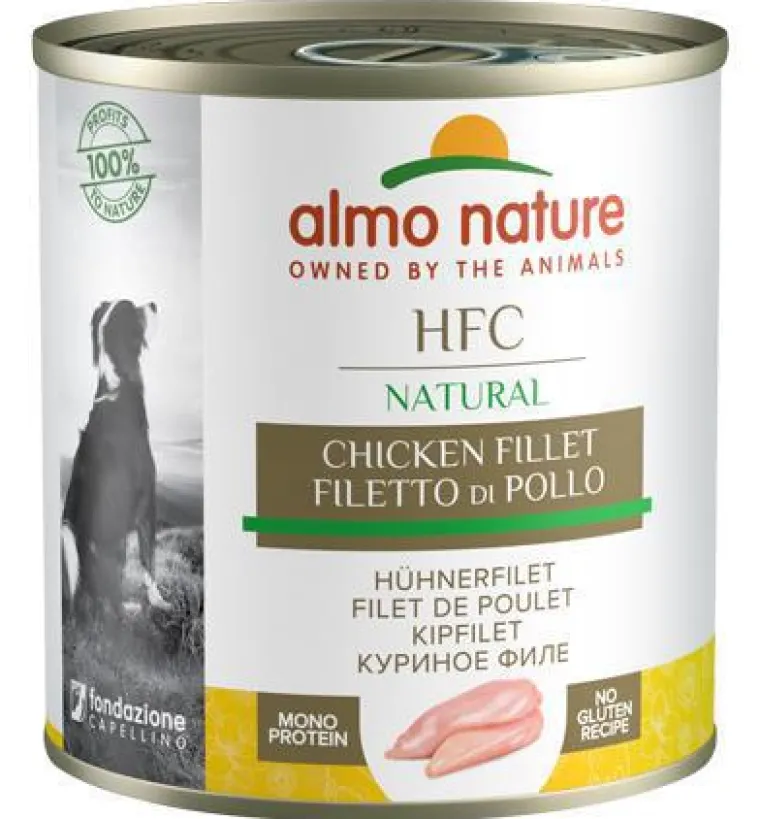 ALMO NATURE Aliment pour chien HFC en boite bœuf - 290 g