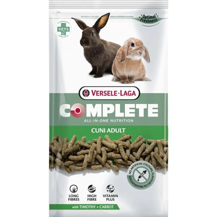 VERSELE LAGA Aliment pour lapins nains et adultes Cuni Adulte complet - Le sac de 1,75 kg