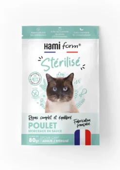 HAMIFORM Alimentation complète pour chat stérilisé poulet light - pochon de 80 g