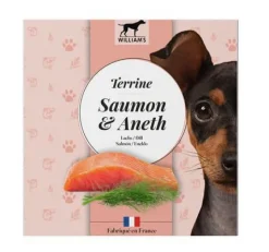 WILLIAM'S Alimentation humide complémentaire pour chien terrine saumon et aneth - 80 g