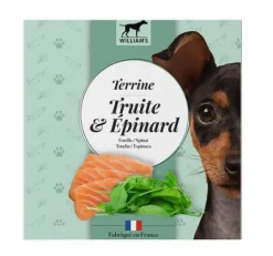 WILLIAM'S Alimentation humide complémentaire pour chien terrine truite et épinards - 80 g