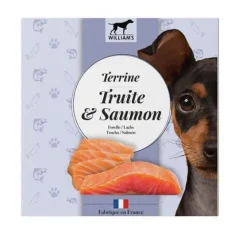 WILLIAM'S Alimentation humide complémentaire pour chien terrine truite et saumon - 80 g