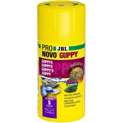 JBL Alimentation pour guppys et poissons ovovivipares Pronovo flocons – 100 ml