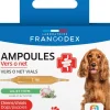 FRANCODEX Ampoules confort intestinal pour chien et chiot ail et thym Vers O Net - x 18 de 1 ml