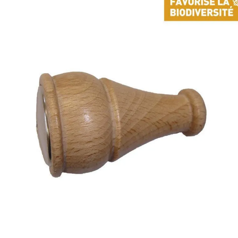 LES ZAPOS Appeau merle noir en bois de couleur beige