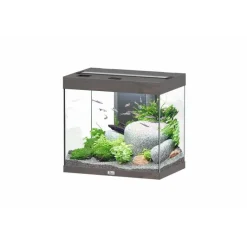 AQUATLANTIS Aquarium 109 litres équipé LED 2.0 Splendid chêne foncé - 60 x 40 x 56 cm