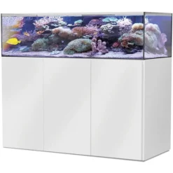 BLUE CORAL Aquarium avec meuble blanc, AQUA MEDIC Armatus Lagoon - 355L