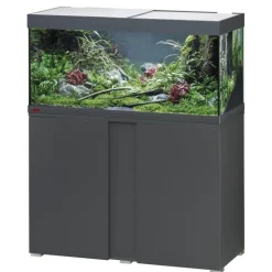 EHEIM Aquarium avec meuble coloris anthracite vivalineLED 180L