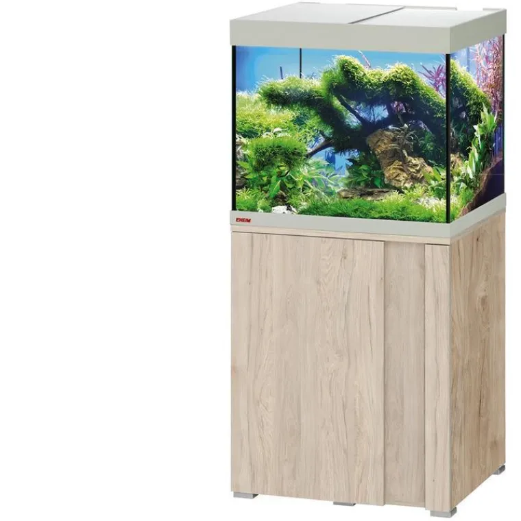 EHEIM Aquarium avec meuble coloris pin vivalineLED 150