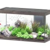 AQUATLANTIS Aquarium coloris chêne foncé Sublime Ultra LED 2.0 333 L - 120 x 50 x 70 cm