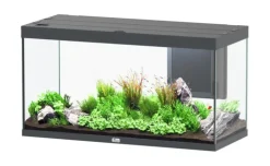 AQUATLANTIS Aquarium coloris gris Volga LED 2.0 350 L - 122 x 52 x 66 cm
