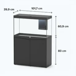 BLUE CORAL Aquarium complet noir AQUATLANTIS AQUARIUM Splendid 100 - 247L