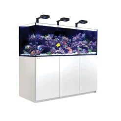 RED SEA Aquarium eau de mer avec un meuble coloris blanc Reefer™ Deluxe XXL 750 - 180 x 65 x 148 cm