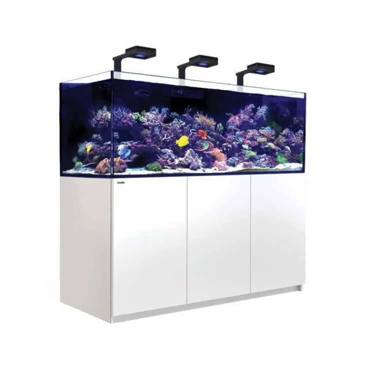 RED SEA Aquarium eau de mer avec un meuble coloris blanc Reefer™ Deluxe XXL 750 - 180 x 65 x 148 cm