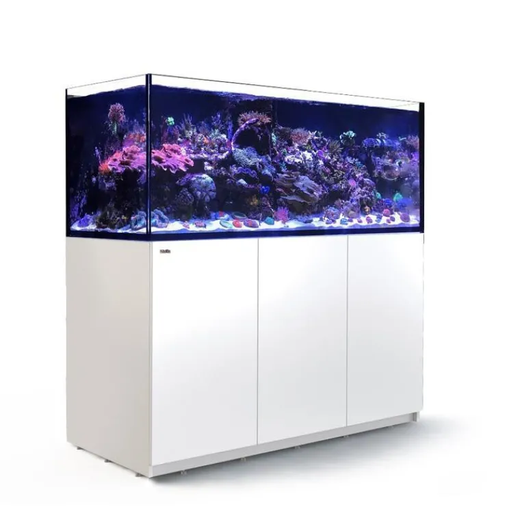 RED SEA Aquarium eau de mer avec un meuble coloris blanc Reefer™ XXL 625 - 150 x 65 x 148 cm