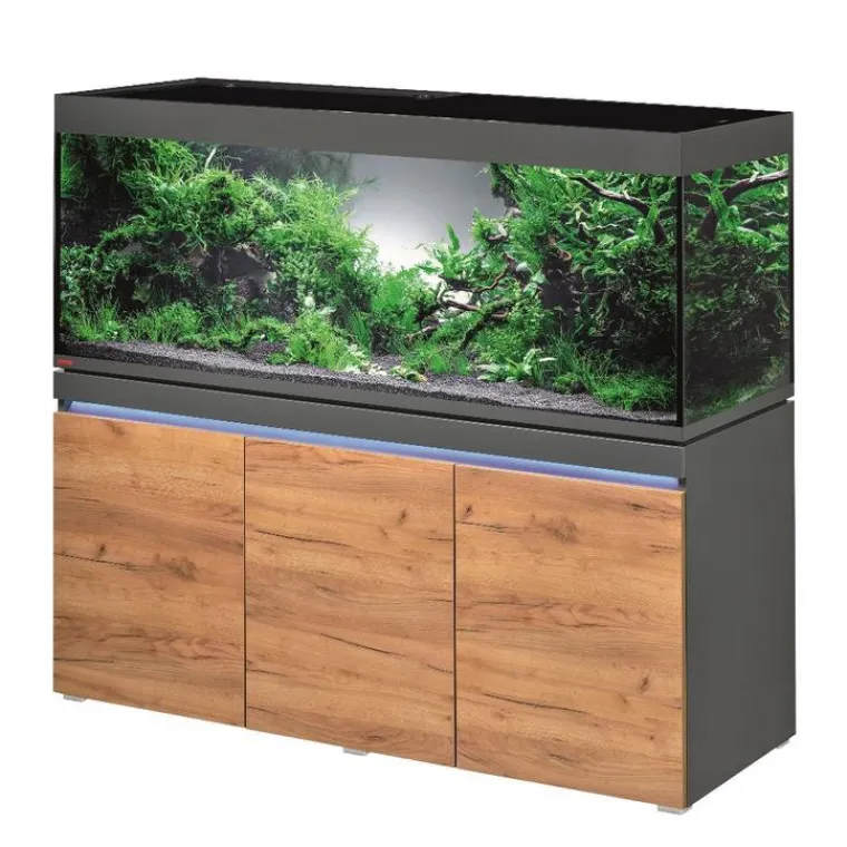 EHEIM Aquarium eau douce avec meuble coloris graphiteature Incpiria 530L