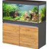 BLUE CORAL Aquarium en graphite naturel, LED, EHEIM AQUARIUM Incpiria 430 - 430L
