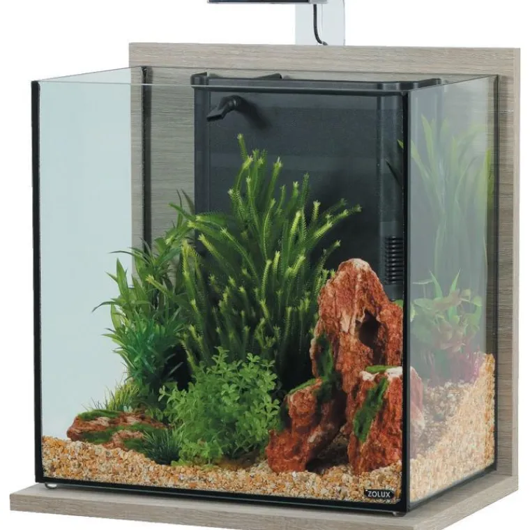 ZOLUX Aquarium Idro 40 coloris zebrano gris - L 43 x p 30 x h 51,5 cm