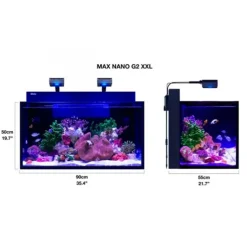 BLUE CORAL Aquarium marin Max Nano G2 XXL + Meuble Blanc - RED SEA AQUARIUM - 200L