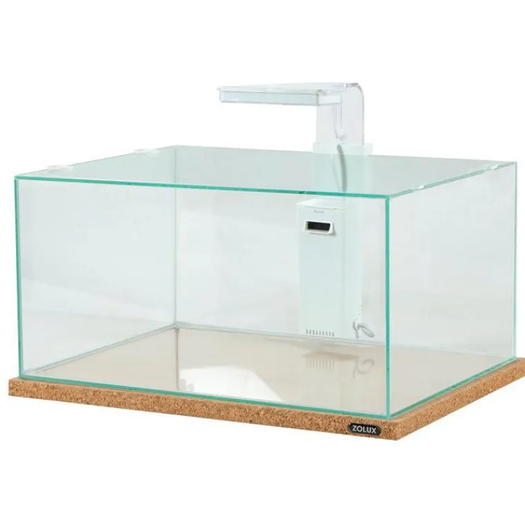 ZOLUX Aquarium équipé avec filtre cascade et Led coloris blanc Betta - 20 L