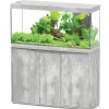 BLUE CORAL Aquarium tout équipé, gris béton, AQUATLANTIS AQUARIUM Splendid 120 - 293L