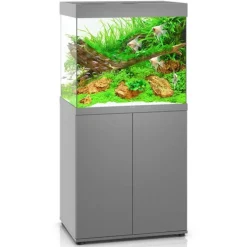 BLUE CORAL Aquarium tout équipé gris, JUWEL AQUARIUM Lido 200 - 200L