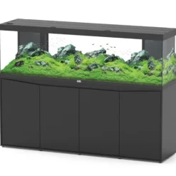 BLUE CORAL Aquarium tout équipé noir, AQUATLANTIS AQUARIUM modèle Splendid 200 - 604L