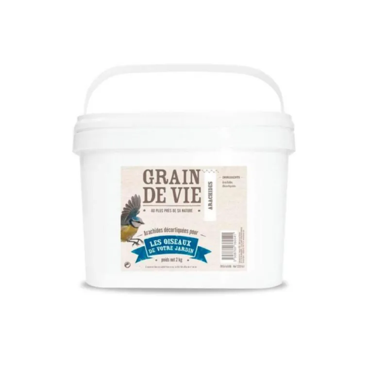 GRAIN DE VIE Arachides décortiquées pour oiseaux - 2 kg