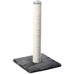 EBI Arbre à chat avec griffoir coloris gris et blanc Classic Eco Stamp gris et blanc - 62 cm