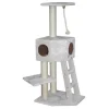 EBI Arbre à chat avec panier et griffoir coloris beige Rover classic - 120 cm